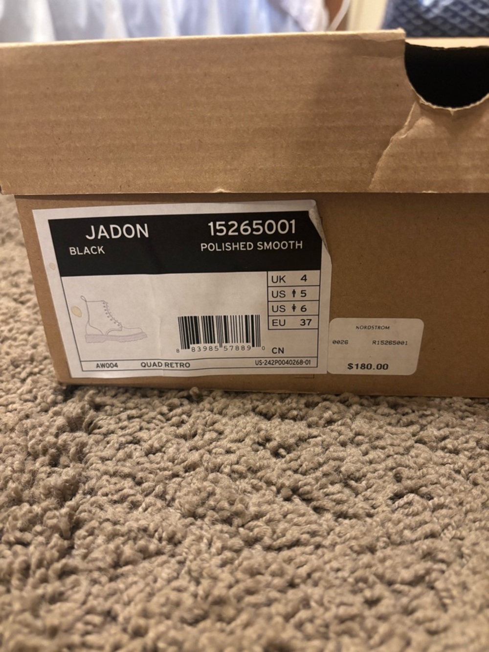 Black platform Dr.Martens Jadon boot - Picture 2 of 3